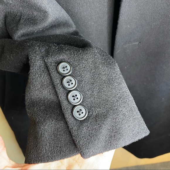 STAFFORD Essentials Wool Blend Single Breast Winter Dress Over Coat 44R - Picture 6 of 13